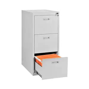 vertical filing 3 drawers iron Steel Office Furniture filing storage cabinet