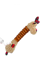 Jouet à mâcher de renne grinçant de Noël pour chien avec jouets de remorqueur en peluche pour animaux de compagnie de printemps