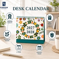 Bloc-notes de planification mensuel et hebdomadaire en papier offset écologique et recyclable, calendrier de bureau pour le bureau
