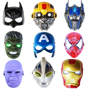 Maschere degli Avengers: Capitan America, Hulk, Spider-Man, Iron Man con Luci Lampeggianti, Accessori per Feste e Spettacoli, Fornitura Diretta dalla Fabbrica - Product Image 1