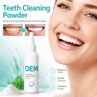 Polvo Dental Blanqueador Anti-Sensible con Menta Natural, Fórmula Suave, Elimina Manchas Amarillas, Aliento Fresco, Servicio Personalizado OEM ODM