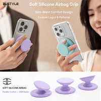 Penyangga Ponsel Magnetik Silikon Lembut yang Ditingkatkan, Cetak Logo Kustom dan Pencocokan Warna, Aksesoris Grosir Pabrik OEM/ODM