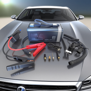 Портативное пусковое устройство Tomavor 10000 мАч со светодиод 150psi, цифровой накачитель шин для транспортных средств, грузовиков и мотоциклов - Product Image 1