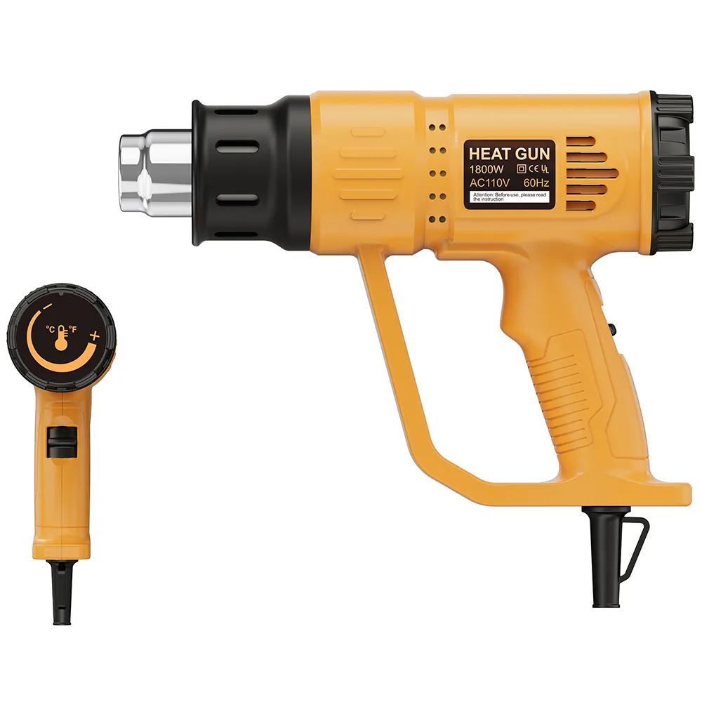 Nieuw Product 1800W Temperatuurregeling Veiligheids Warmtegereedschap Heteluchtpistool Temperture Verstelbare Mini Heat Gun