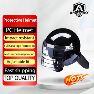 Casco de Seguridad Personalizable al por Mayor Directo de Fábrica, Cascos de Protección con Protector Facial de Malla de Hierro, Equipo de Defensa Personal - Product Image 1