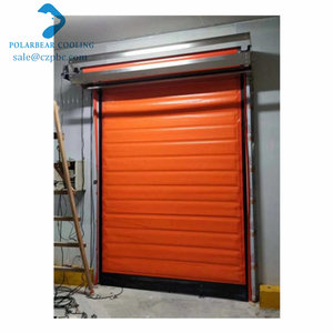 Puertas enrollables con aislamiento térmico motorizadas industriales de alta velocidad con congelador de cortina de Pvc para cámara frigorífica - Product Image 5