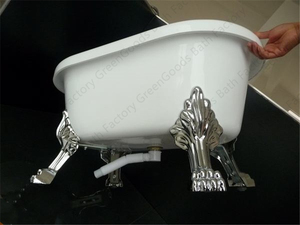 <span class=keywords><strong>Baignoire</strong></span> pour bébé sur <span class=keywords><strong>pied</strong></span>, salle de bain moderne en acrylique, à quatre pieds, pour l'intérieur - Product Image 3