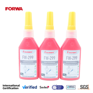 กาวล็อคเกลียว FORWA Threadlocker FW-299 อีพ็อกซี่ 50 กรัม กาวเคมีประสิทธิภาพสูงสำหรับล็อคเกลียว สี<span class=keywords><strong>แดง</strong></span> แข็งแรง ทนทานต่อแรงสั่นสะเทือน - Product Image 1