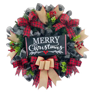 Guirlande de Noël transversale pour décoration de porte et accessoires de décoration de fête - Product Image 4