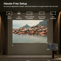 Projecteur 4K véritable natif 3840x2160 Everycom Cinelux 3000ANSI Ultra Bright FLED Smart Auto Focus Keystone Home Theater Cinema 4K