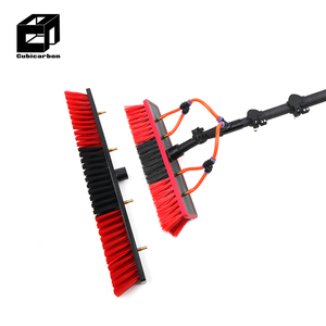 Perches télescopiques en fibre de carbone haute résistance de 6m, 10m, 15m, 18m, 20m, alimentées en eau, avec brosse pour le nettoyage des fenêtres - Product Image 4