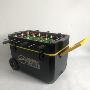 Refroidisseur en plastique HS seau à glace grande capacité 60L avec grandes roues pour refroidisseur de jeu de pique-nique avec logo promotion refroidisseur de nourriture - Product Image 6