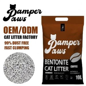 ทรายแมวเบนโทไนต์บดละเอียด Pamper Paws 5 กก. สีขาว/เทา จับตัวเป็นก้อนแข็ง ฝุ่นน้อย ควบคุมกลิ่นได้ดี ดูดซับได้มาก ผลิตจากมองโกเลียใน - Product Image 1