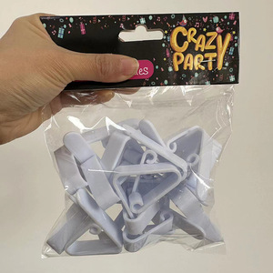 <b>Plastic</b> <b>Tablecloth</b> Clips 4x5.5cm Non-Slip Base For Buffet Service Restaurant Supplies White Irregular Shape - Product Image 3