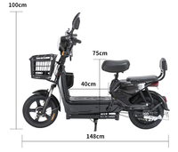 Ucuz Fiyat Çin Malı 48v 500W Pedal Destekli Elektrikli Bisiklet 2 Tekerlekli Kurşun Asit Akülü Bisiklet 350w 25km/s Yetişkinler İçin Elektrikli Bisiklet