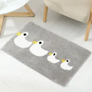 handmade carpet Gray cartoon ducklings tufted rug custom carpet luxury area rugs for living room