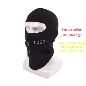 Fashion Uv Protection Full Over Face Zipper Ski Mask Balaclava For Outdoor