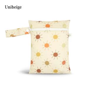 Kleine wasch bare Windeln Lagerung Organisieren Tasche Windel Kinderwagen Dry Tote Wieder verwendbarer Stoff Double Travel Water proof Wet Bag - Product Image 5