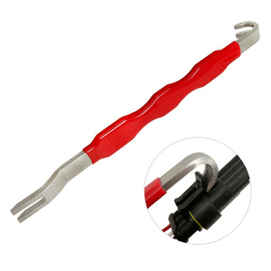 Outil de réparation automobile : Extracteur de connecteurs de câblage automobile à double tête, levier en acier au carbone avec poignée antidérapante - Product Image 1