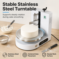 Machine professionnelle de décoration de gâteaux automatique, lisseur de glaçage pour gâteaux de 4 à 18 pouces, outil de glaçage réglable pour une épaisseur de crème ajustable
