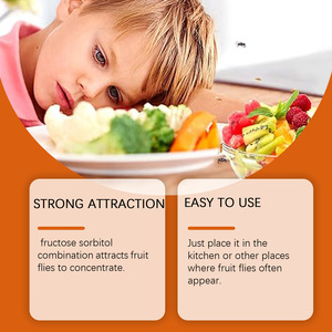 Cebo para <span class=keywords><strong>moscas</strong></span> <span class=keywords><strong>de</strong></span> frutas Trampa para <span class=keywords><strong>moscas</strong></span> <span class=keywords><strong>de</strong></span> frutas Fórmula <span class=keywords><strong>de</strong></span> sorbitol Fructosa Captura diaria <span class=keywords><strong>Moscas</strong></span> <span class=keywords><strong>de</strong></span> frutas <span class=keywords><strong>de</strong></span> cocina - Product Image 4