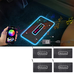 แผ่นรองพื้นรถยนต์ 12V OEM พร้อมโลโก้สั่งทำ ไฟ RGB Ambient Lighting กันน้ำระดับ IP67 ไฟนีออน LED 5050 SMD สำหรับรถ SUV/รถบรรทุก/รถเก๋ง - Product Image 1