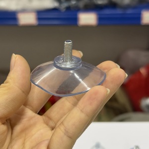 Ventouse à vis M6 8 mm en PVC transparent réglable pour quincaillerie de meubles - Product Image 3