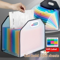 Carpeta de archivos en expansión de varios colores A4, organizador de archivos de 12 bolsillos, caja de archivo de recibos de documentos, carpetas de acordeón