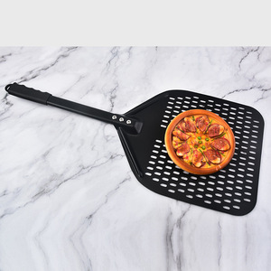 Herramienta para hornear de nuevo estilo, pala de <span class=keywords><strong>Pizza</strong></span> desmontable de 12 pulgadas y 14 pulgadas, punzonado de aluminio, tablero de transferencia de pastel de cáscara de <span class=keywords><strong>Pizza</strong></span> - Product Image 6