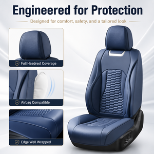 <span class=keywords><strong>Coprisedili</strong></span> Universali in Pelle Nappa Luxfit, Set Completo <span class=keywords><strong>per</strong></span> 5 Posti, Compatibili con Airbag, Produttore OEM ODM, Vendita all'Ingrosso - Product Image 2