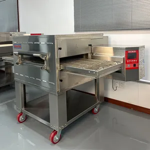 Bakers Rock Commercial Impingement Electric Conveyor Belt Pizza Oven For Shop