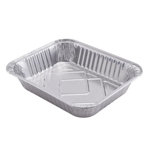 Dùng Một Lần Công Suất Lớn Ngoài Trời Thịt Nướng Gia Đình Bữa Ăn Tối Nhôm Lá Hộp Ăn Trưa Takeout Bao Bì Nhôm Lá Hộp Với Nắp - Product Image 1