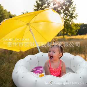 Piscine gonflable 90*25 cm en PVC pour usage domestique, bain pour enfants, jeux aquatiques - Product Image 2