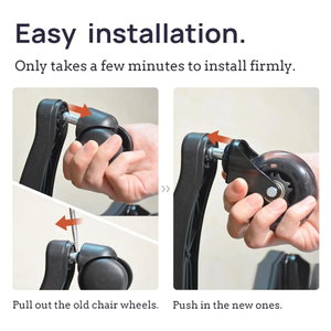 Ruedas de Repuesto para Silla de Oficina, de Plástico y Goma, Giratorias, de 3 Pulgadas, Resistentes, para Escritorio de Computadora y Juegos, con Rodamiento Suave - Product Image 5