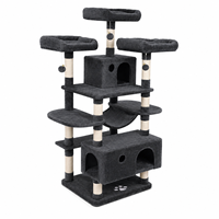 En gros Arbre à chat de luxe extra haut en sisal avec hamac double et triple perchoir pour chatons