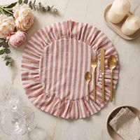 Nappe carrée moderne à bords festonnés, brodée à la main, en coton et lin, écologique, réutilisable, douce, élégante, de luxe, pour mariage et fêtes