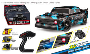 1/16 4WD 2.4G radiocommande châssis tout métal RC haute vitesse dérive voiture de course pneus de course télécommande jouets camions 36 KM/H - Product Image 3