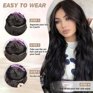 <span class=keywords><strong>Extension</strong></span> per <span class=keywords><strong>capelli</strong></span> invisibili con <span class=keywords><strong>filo</strong></span>, in vero capello umano, castano scuro, <span class=keywords><strong>extension</strong></span> invisibili <span class=keywords><strong>a</strong></span> halo per donna, con <span class=keywords><strong>filo</strong></span> regolabile e clip. - Product Image 3