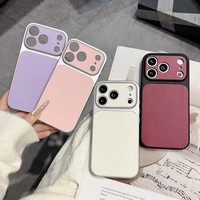 Étui de luxe populaire en cuir PU texture litchi pour iPhone 18 17 16 15 14 13 12 11 Pro Max