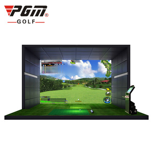 Système de simulateur de golf d'intérieur 3D PGM avec écran – Simulateur de golf résidentiel professionnel pour la maison - Product Image 1
