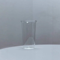 Verres à cocktail et à boisson froide en verre soufflé à la main, transparents, hauts et fins, pour jus, vente en gros