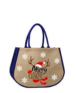 Custom Printed Jute Tote <b>Bag</b> with Manufacturer of India Kolkata West Bengal Cheap Price Nice Printing High Quality Product - Product Image 4