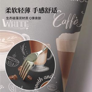 แผ่นรองเครื่องชงกาแฟ Ling Zhuo ขนาด 40x60 ซม. ซึมซับความร้อน ป้องกันความร้อน แผ่นรองเคาน์เตอร์ครัว แผ่นรองโต๊ะบาร์ - Product Image 3