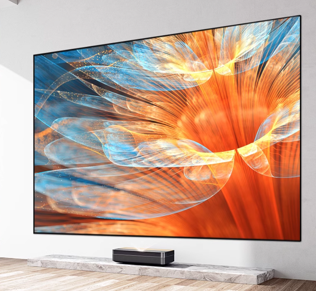 Y-200" Projector Screen 4K HD Grey Crystal Light Rejecting Screens Short Throw Fixed Frame Wall Mounted Home Cinema Screen