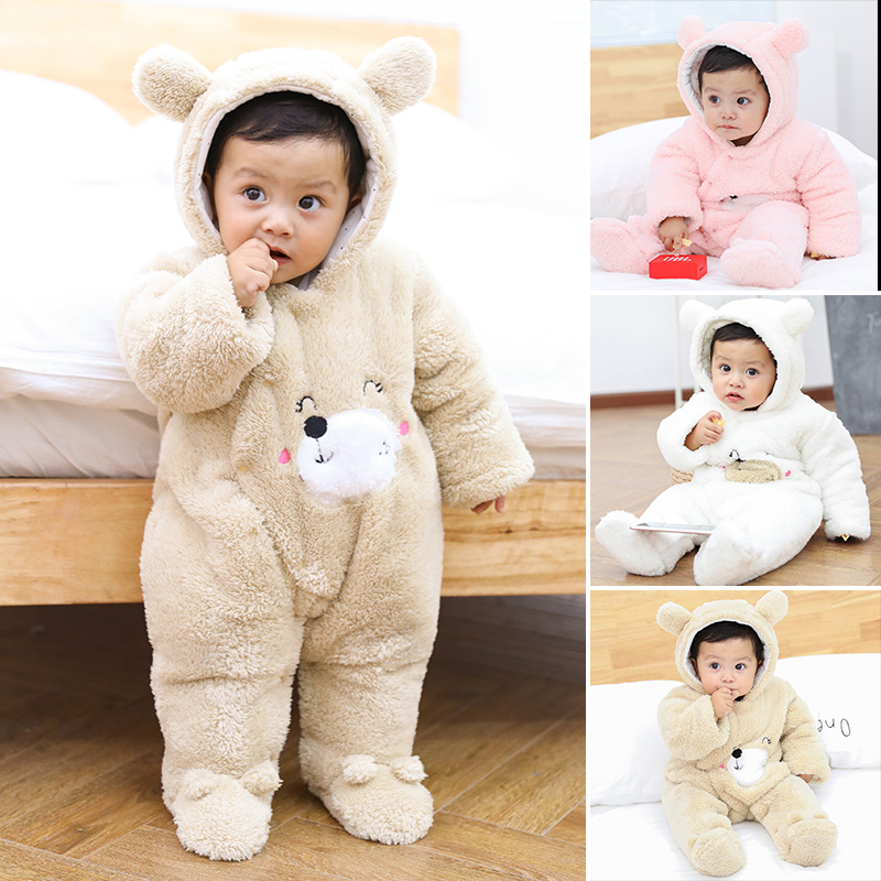 Combinaison Neige Bébé 0-24 Mois - Hiver Polaire Avec Capuche - Imperméable Et Chaude - Unièce à Fermeture éclair