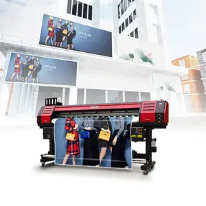 Impresora ecosolvente de lona, pegatina de Vinilo Flexible, máquina de impresión de banner, 1,8 m