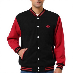 Chaqueta Letterman de Invierno para Hombre, Estilo Minimalista con Logotipo Frontal, Aspecto Casual, Tela Suave para Moda Urbana y Uso Diario - Product Image 1
