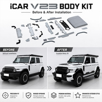 Kit carrosserie Chery ICAR V23 HUSSAR APPEARANCE, ensemble complet, finition polie, accessoires de mise à niveau PC 2024-