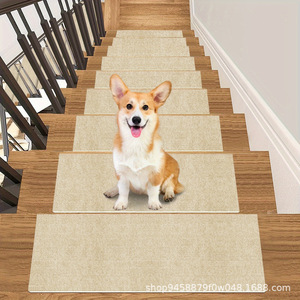 Pet <b>Stair</b> <b>Treads</b> Non Slip PVC <b>Carpet</b> <b>For</b> Wooden <b>Stairs</b> Easy Install Washable - Product Image 2
