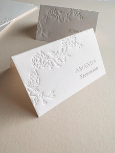 Floral Place <strong>Cards</strong> Letterpress Folded Place <strong>Cards</strong> for <strong>Weddings</strong> Bridal Showers Baby Birthday Parties Events Table Decor <strong>Name</strong> <strong>Card</strong> - Product Image 2